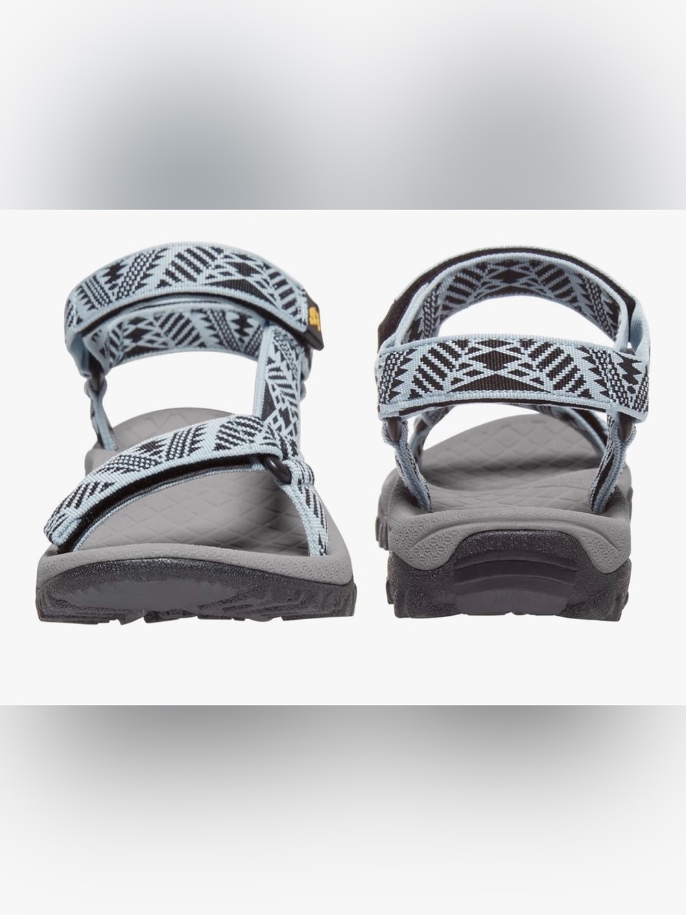 Camel Crown Hiking Sandals Blue Geometric Sport Hook Loop - Picture 5 of 10
